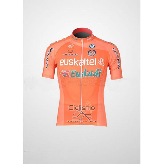 Euskalte Ropa Ciclismo Culotte Corto 2011 Hombre Mangas Cortas Naranja